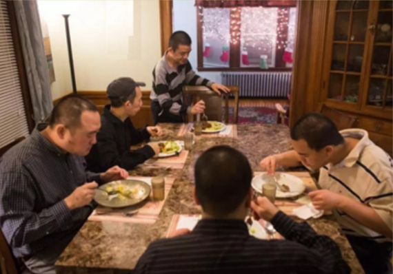 Disabled client in a group home